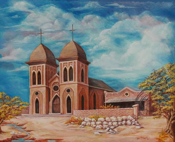 Early Church St. Genevieve - Art Print