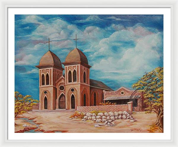 Early Church St. Genevieve - Framed Print