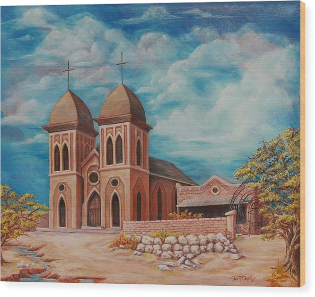 Early Church St. Genevieve - Wood Print