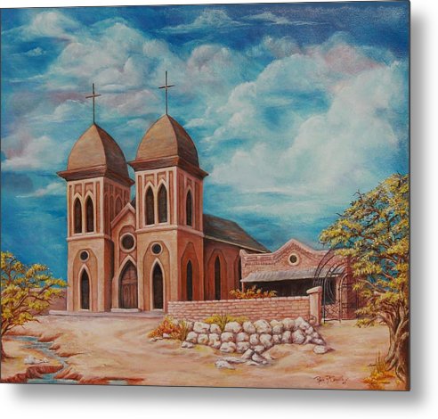 Early Church St. Genevieve - Metal Print