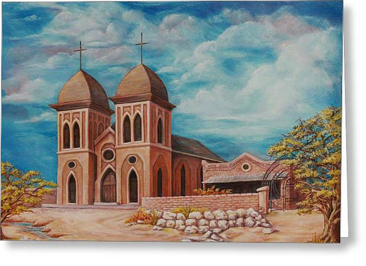 Early Church St. Genevieve - Greeting Card